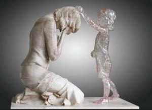 grieving mother sculpture